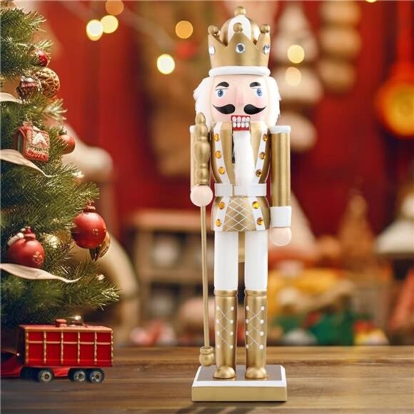 Christmas Nutcracker Figure 15 Inch Wooden Nutcracker Ornament Home Decor Gift - Picture 1 of 7